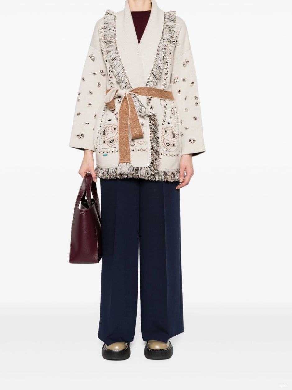 Affordable frayed paisley-jacquard Women cardigan Alanui 0725